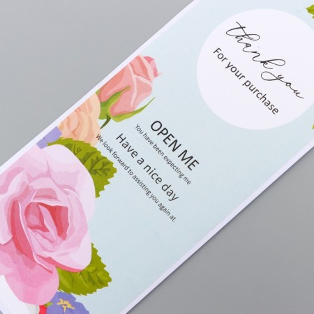 Stick Paper Gratitude "Rose" set 50 pcs 15x6 cm-1