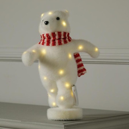 LED figure "Running Bear" 14 × 26 × 13 cm, phlock, batteries CR2032x2 (not in the kit), glow warm white