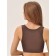 Women's top on wide straps Mirey Top Shaper Spalla Larga, size 52, dark brown color
