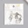 Decor Metal for creativity "Large violin key" silver 3.3x1.5 cm
