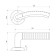 Separate pen "Allur" Art "Foster" BL, matte black color