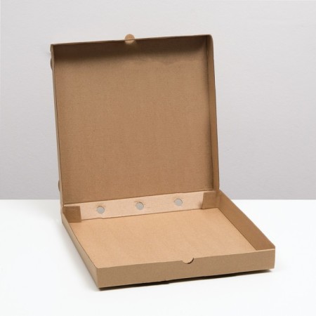 Pizza packaging, brown, 31 x 31 x 3.5 cm, set 10 pcs-2