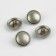 A set of metal buttons on the leg, d = 18 mm, 4 pcs, matte, silver color