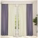 Set of curtains "Canvas", size 200x260 cm, 2 pcs, color violet milk
