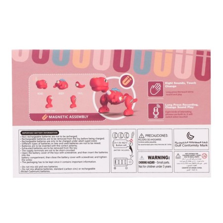 Magnetic designer "Dino", 5 parts-4