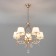 Salita chandelier, 5x40W E14, color gold