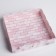 Cookie box, confectionery packaging with PVC lid, My Best Wishes, 15 x 15 x 3 cm