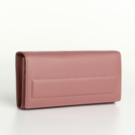 Women's wallet on magnets, pink color