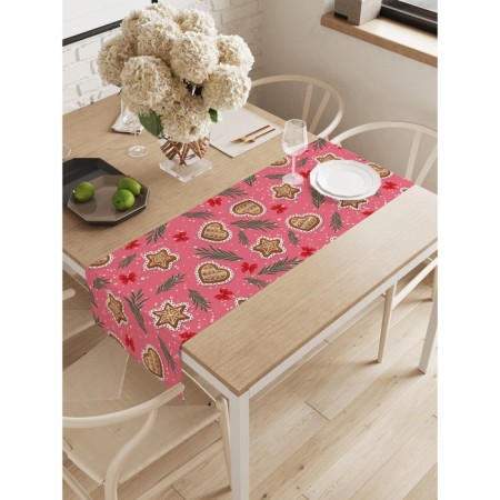 The track on the table "New Year's Gingerbread", Oxford, size 40x145 cm