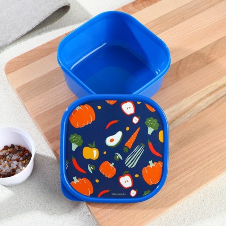 Lunch box "Vegetables", square, 700 ml-1