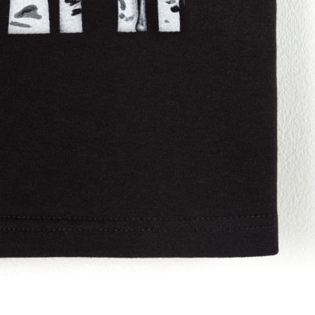 T -shirt Children's minku "Birch", Black color, height 116-12