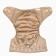 A set of reusable diapers "Leaves", 3-8 kg, white, brown color, 2 pcs., Baby me