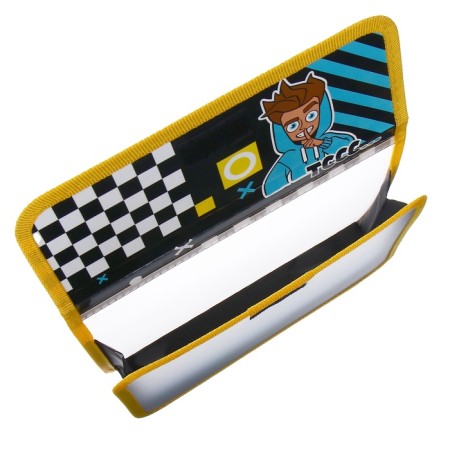 A5 notebook folder (240 x 205 x 40 mm), with Velcro valve, plastic/textiles, Hatber "Vlad A4"-3