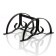 Disractoeter for cleaning shoes, 35 × 24 cm, twisted, bronze