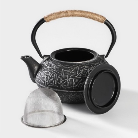 The keging share of the Chroma, 800 ml, with sieve, enameled coating inside, color gray-2
