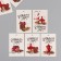 Cardboard Biro "Happy New Year. Cosiness" set 10 pcs (5 types) 4x6 cm