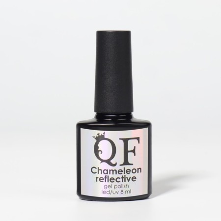 Gel nail polish, “Chameleon”, 3 phase, 8ml, LED/UV, Dark green/peach (02) color-12