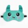 Mask for sleeping with ears "Montstrika", 19.3 x 15 cm, turquoise color