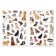 Stickers reusable "cats and dogs", A4 format