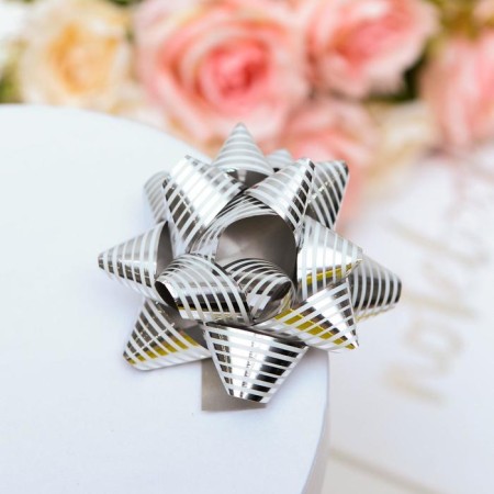 Bant star No. 7.5, metallic with a pattern, mix-5