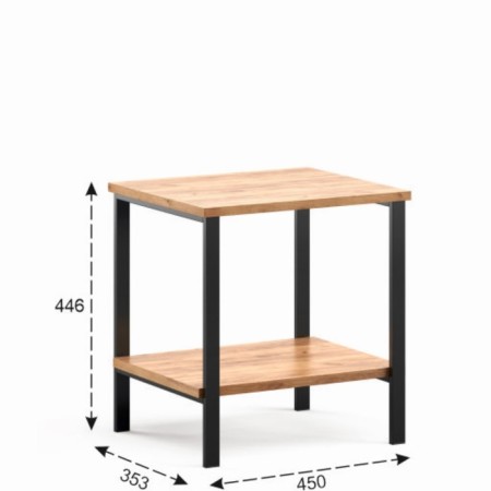 Tumbling bedside loft, 353*450*446, gold oak-1
