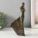 Souvenir Polystone "Girl - Hug" under bronze 11x7x22 cm