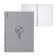 A4 notebook 80 sheets, a cage on a spiral, erichkrause, "Life style" plastic cover silver