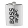 Boss alcohol flask, stainless steel, gift, army, 240 ml, 8 oz