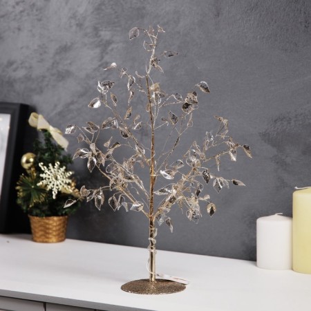 LED bush "Leaves" 35 × 26 × 3 cm, 10 LED, constant glow, from batteries CR2032x2 (included), glow warm white-1