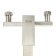 Zein bath mixer, square, pour 35 cm, with a shower set, stainless steel, satin
