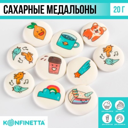 Sugar sprinkling with a mix of mix: “Adventures” for decor of cupcakes, cake, drinks, 20 g.-1