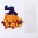 Package for sweets, confectionery packaging, pumpkin, 11 x 6 cm