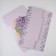 Gift folding box, packaging, "lavender", 26 x 26 x 8 cm