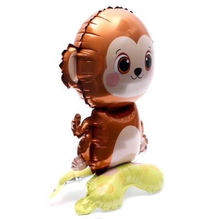Foil ball 15 "Cute monkey", on a stand, under the air-1