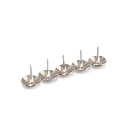 Tundra nails, decorative, 19x22 mm, chrome, 200 pcs-12