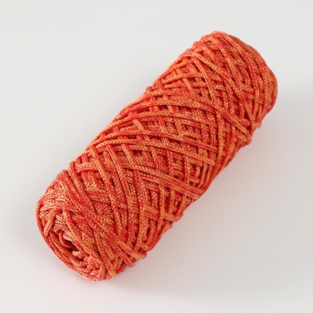 Knitting cord 35% cotton, 65% polypropylene 3 mm 85m/160 ± 10 g (red/orange)-1