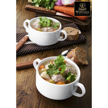 Porcelain broth Wilmax Stella, 270 ml, d = 10 cm, white color-3