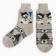 Male woolen socks "Snowman", gray color, size 29