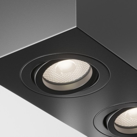 Technical C017CL-02B, 2XGU10, 50W, 20x10x1.5 cm lamp, black color, black color-1