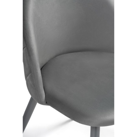 ALDO 1 Metal/velor, gray/gray 50x50x78 cm stool-6
