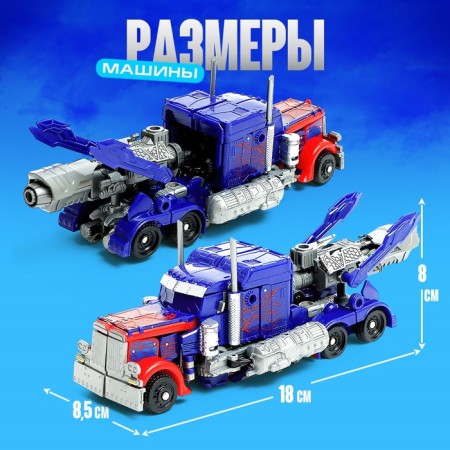 Autobot robot, transforms, with weapons, blue color-2