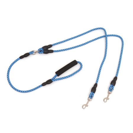 A collar for two dogs, 1.5 m x 0.8 cm, blue-5