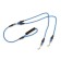A collar for two dogs, 1.5 m x 0.8 cm, blue