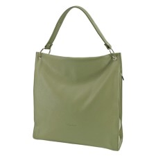 Women's bag B2766-02110, green color, artificial leather, 37x10x41 cm