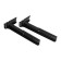 SL-02 bracket, for a microwave oven, adjustable, up to 40 kg, 313-413 mm, metallic, black