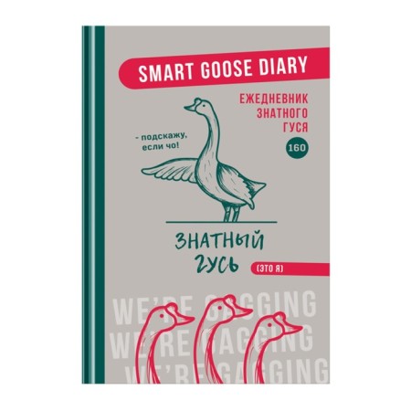 Deliciper of Leduced A5, 160 sheets in the "Business Goose" line, solid cover, matte lamination, an offset block 60 g/m2