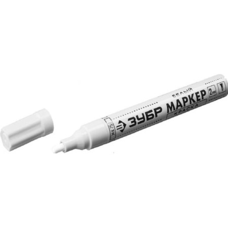 Marker-painting bison professional 06325-8, round, white, 2 mm-2