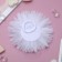 Hair elastic band Bant "Schoolgirl" Rosochka, D-10 cm, white