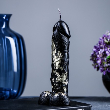 Figure candle "Favorite" Black with a whip 16cm-4