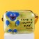 Belch Bag with lightning, 6x11x13 cm, adjustable belt, yellow mix